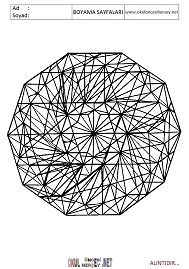 Mandala boyama sayfaları